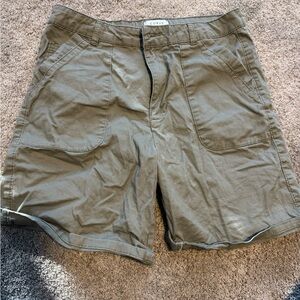 Women's Olive Cargo Shorts